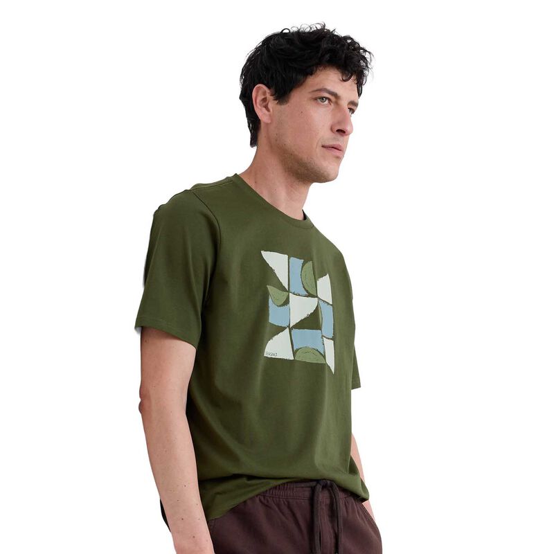 Seasalt Cornwall Midwatch T-Shirt Geo Painting Hosta image number 0